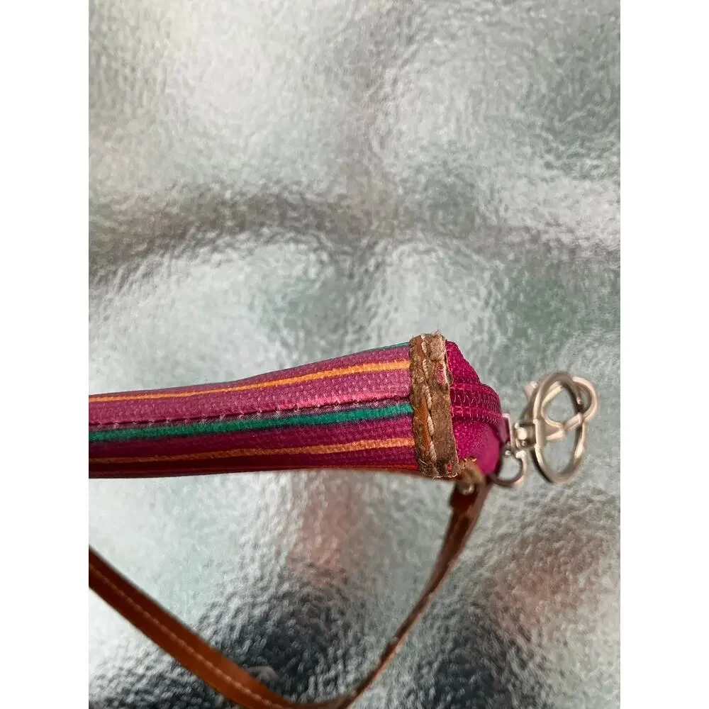 Fossil Multicolor Striped Wristlet Wallet